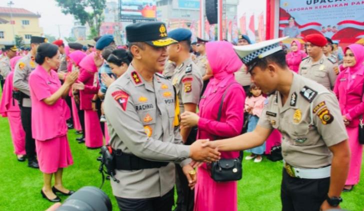 855 Personel Polda Sumsel Naik Pangkat, Begini Pesan Irjen Pol A Rachmad Wibowo