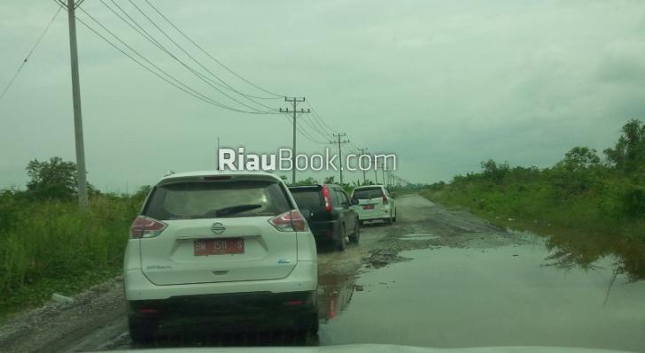 Banyak Lubang, Jalan Simpang Buton-Sungai Rawa Memprihatinkan