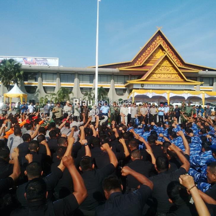 Pangdam Tanamkan Semangat Penanggulangan Bencana Asap Akibat Karhutla di Riau