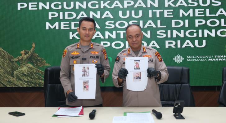 Polres Kuansing Ungkap Kasus Dugaan Pelanggaran UU ITE, Tersangka Diamankan