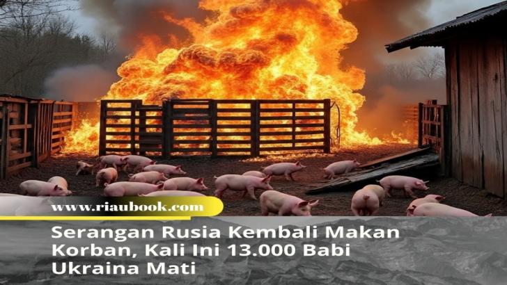 Serangan Rusia Kembali Makan Korban, Kali Ini 13.000 Babi Ukraina Mati