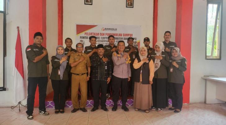 Gandeng Pengawas TPS, Kapolsek Kuala Kampar Ajak Sukseskan Pilkada 2024