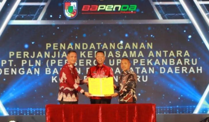 Tingkatkan Sumber Pajak, Bapenda Kerjasama dengan PLN UP3 Pekanbaru