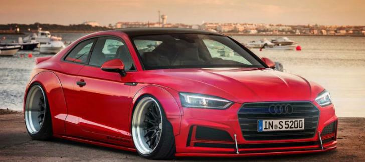 Tampilan Audi S5 Lebih Advace dengan Modifiasi Bodi Kit Rocket Bunny