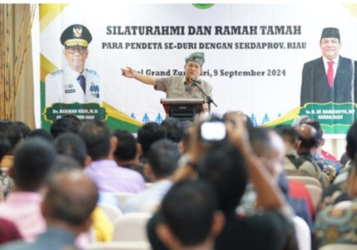 Kunjungan ke Bengkalis, Sekda Riau Sampaikan Pesan Pilkada Damai dan Anti Hoax