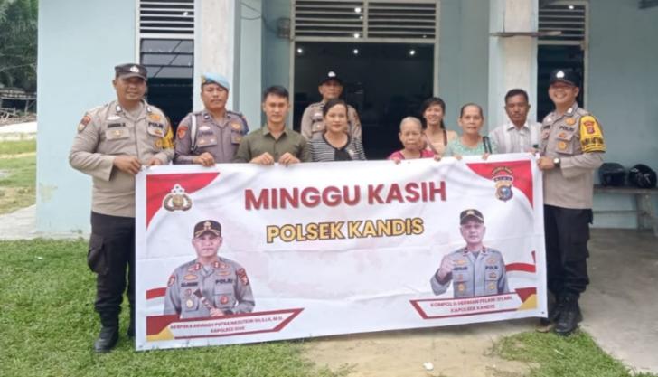 Polsek Kandis Hadirkan Kehangatan Program Minggu Kasih di Gereja GPDI Immanuel