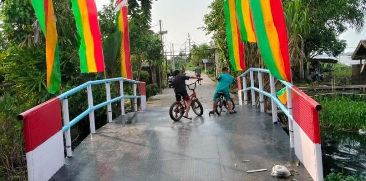 Kapolsek Teluk Meranti Berpesan: Jaga dan Rawat Bersama Jembatan Presisi Pangkalan Terap