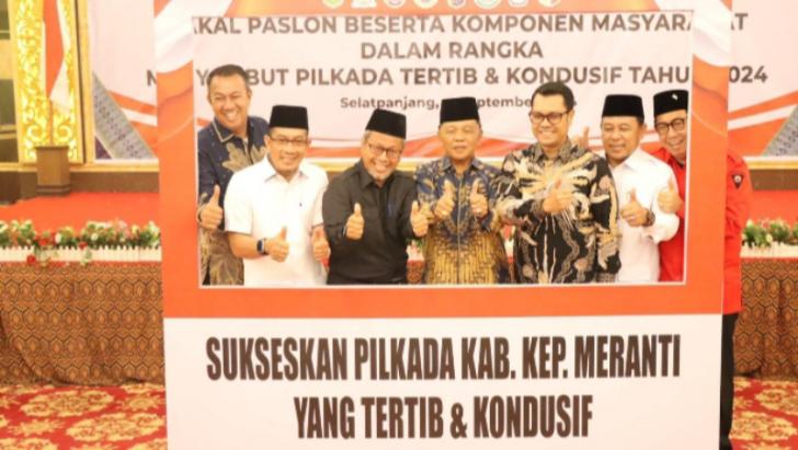 Silaturahmi 4 Paslon, Ini Pesan Kapolres Meranti Dalam Ciptakan Suasana Pilkada Yang Kondusif