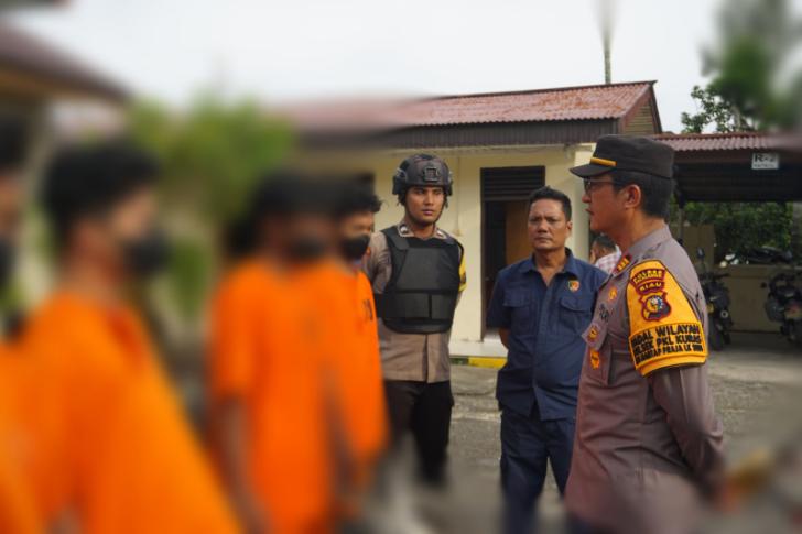Meresahkan, Polsek Pangkalan Kuras Ringkus Tiga Tersangka Curanmor