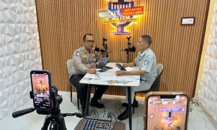 Manfaatkan Fasilitas Medsos, Satlantas Polres Inhil Siapkan Studio Podcast sebagai Pendukung Program Polri