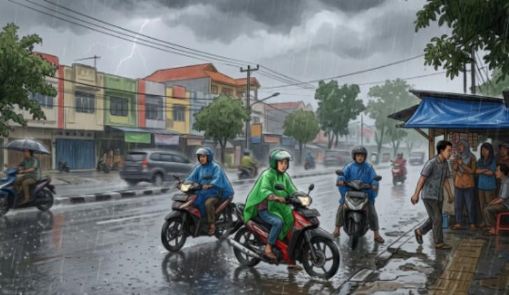 Prakiraan Cuaca, 7 Wilayah di Riau Berpotensi Hujan, Termasuk Pelalawan