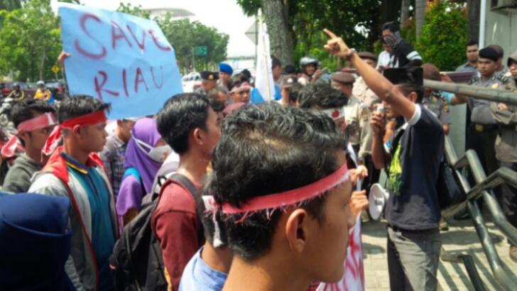 Hutan Luluh Lantak, Mahasiswa Rupat Desak Polda Riau Usut PT SRL