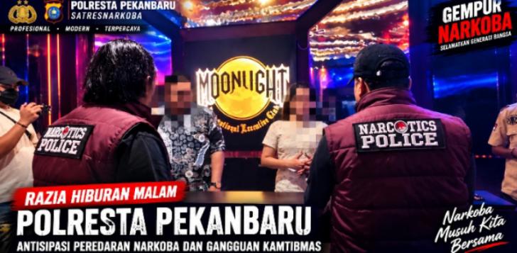 Antisipasi Narkoba, Polisi Razia Tempat Hiburan Malam di Pekanbaru, 17 Pengunjung Tes Urine