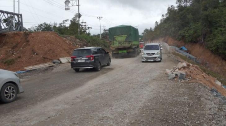 Kondisi Jalan Lintas Riau-Sumbar Beransur Normal, Tepatnya Desa Tanjung Alai