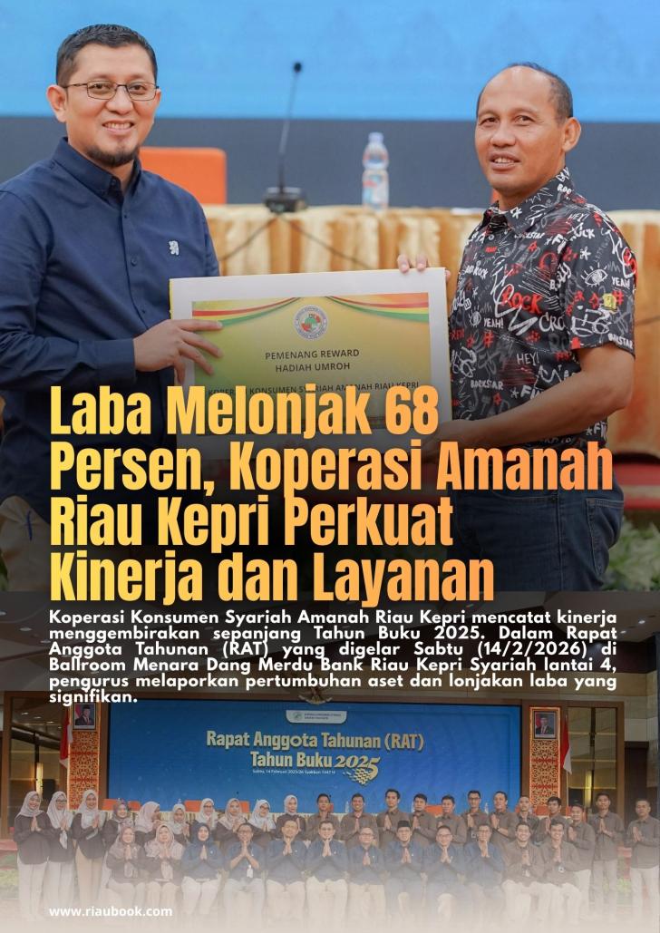 Laba Melonjak 68 Persen, Koperasi Amanah Riau Kepri Perkuat Kinerja dan Layanan