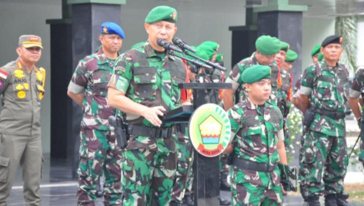 Korem Apel Pasukan Kesiapan Pengamanan Pilkada 2024