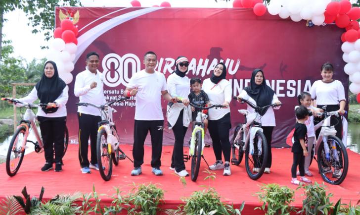 Meriahkan Hari Kemerdekaan RI, Polres Rohil dan Masyarakat Gelar Pesta Rakyat