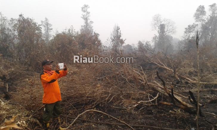 Polisi Kampar Sudah Tetapkan 2 Tersangka Pembakaran Lahan, Perusahaan belum