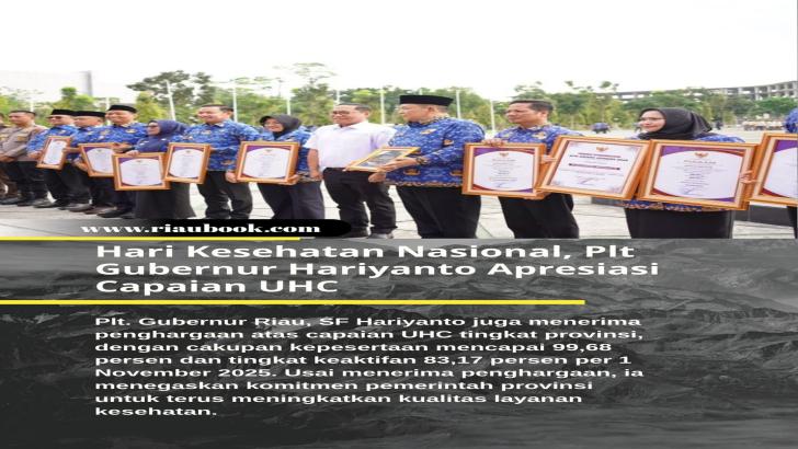 Hari Kesehatan Nasional, Plt Gubernur Hariyanto Apresiasi Capaian UHC