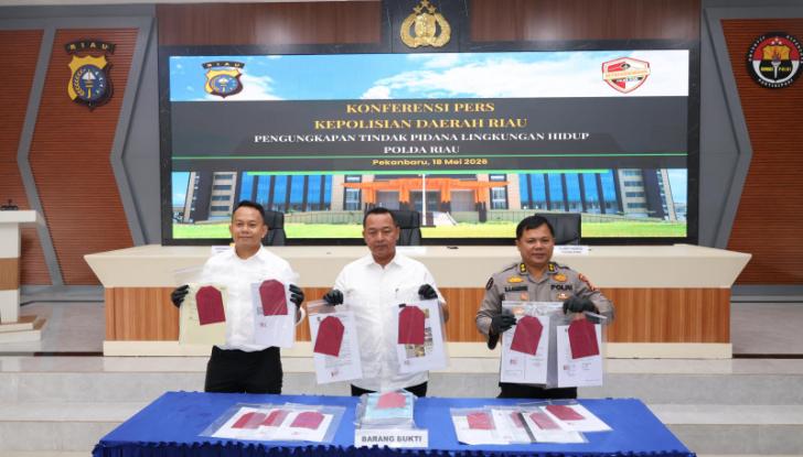 Polisi Bongkar Dugaan Kejahatan Lingkungan yang Dilakukan Korporasi Sawit di Riau