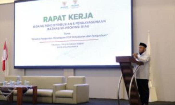 Rapat Kerja, BAZNAS Riau Bahas SOP Penyaluran Zakat