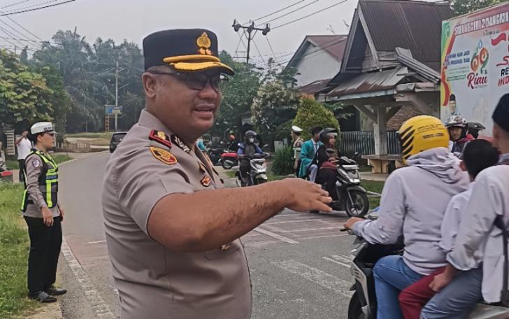 Turun ke Jalan Raya, Kapolres Kampar: Bentuk Layanan Langsung kepada Masyarakat