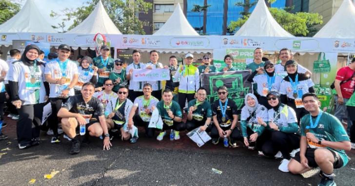 Lewat Riau Bhayangkara Run, BRK Syariah Kampanyekan Gaya Hidup Sehat dan Literasi Keuangan Syariah