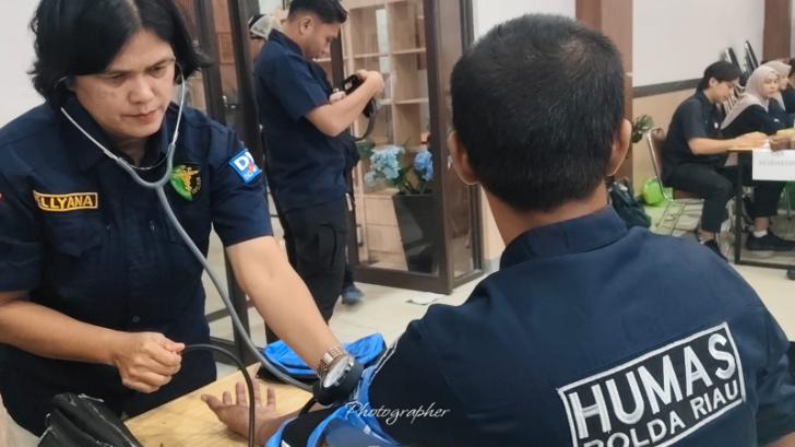Sambut 75 Tahun Humas Polri, Polda Riau Gelar Aksi Donor Darah, Wujud Nyata Bersama Masyarakat