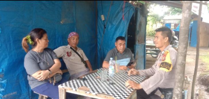 Polsek Bunut Ciptakan Suasana Kondusif Menghadapi Pemilu di Desa Bagan Laguh