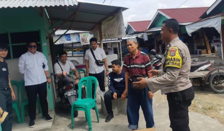 Bhabinkamtibmas Polsek Sukajadi Tingkatkan Keamanan Masyarakat Menjelang Pemilu