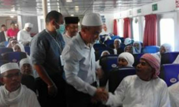 Temui Jemaah Haji dalam Kapal Ferri, Said : Jaga Kesehatan Selamat Sampai Kampong