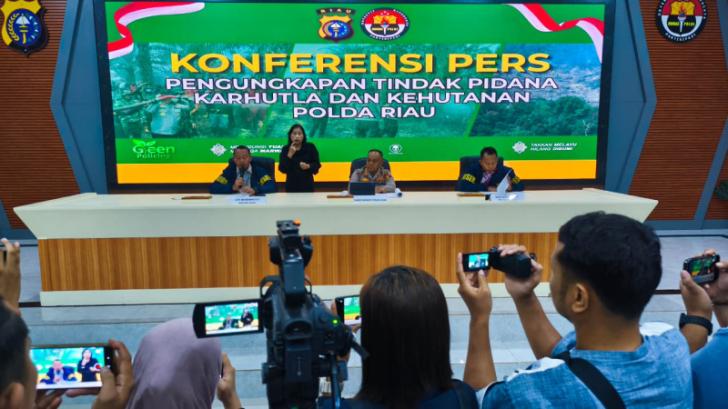 Polda Riau Ungkap 37 Perkara Karhutla dengan Jumlah  40 Orang Tersangka