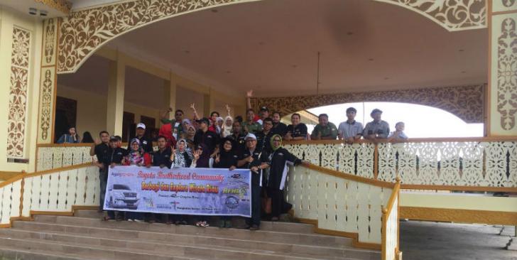 Kunjungi Istana Sayap di Pelalawan, Komunitas Otomotif Ikut Promosikan Pariwisata Riau
