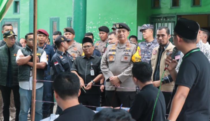 Kapolda Riau Pantau Langsung PSU di Kepulauan Meranti