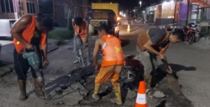Pengemudi Hati-hati, Jalan Sinaboi-Bagan Rokan Hilir Diperbaiki