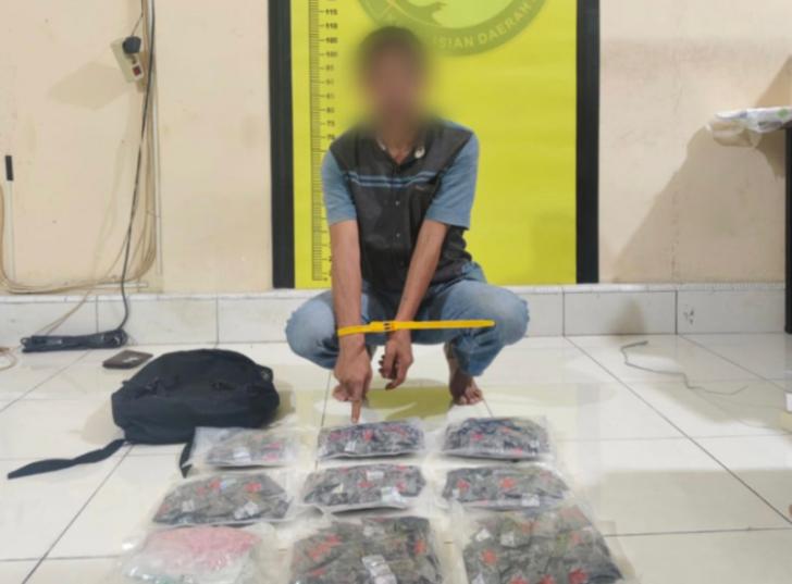 Polda Riau Sita 9 Bungkus Besar Narkotika di Perbatasan Pekanbaru - Pelalawan