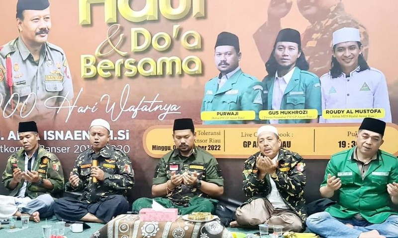 Ansor Riau Kenang Seribu Hari Wafatnya 'Ndan Alfa Isnaeni'