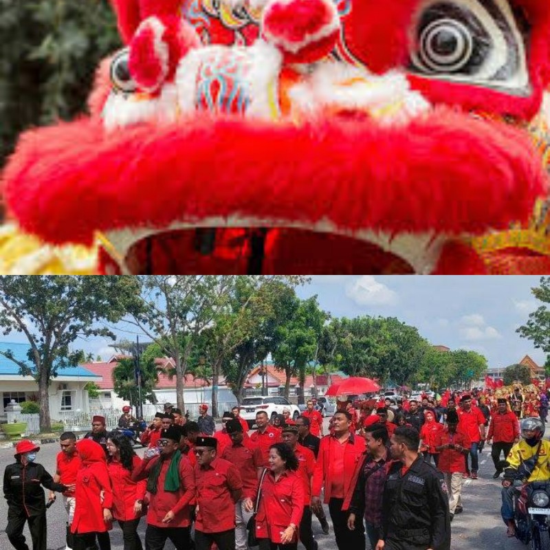 'Barongsai' Antar Bacaleg PDIP Riau, Zukri: Target 15 Kursi