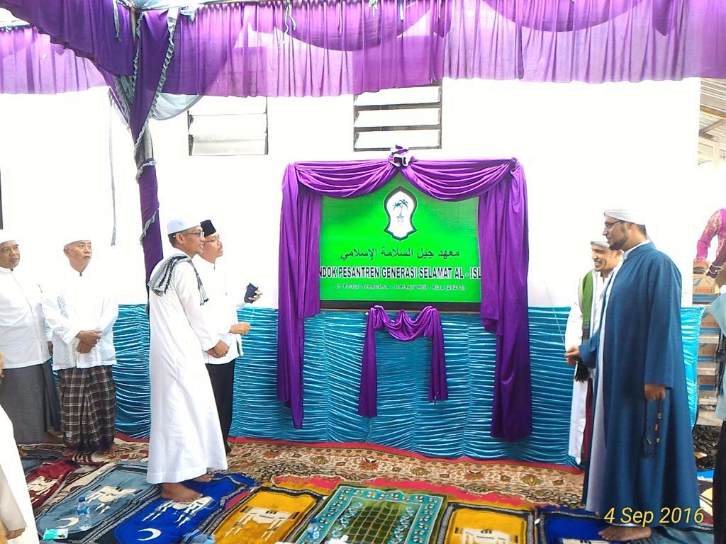 Bupati Inhil Hadiri Peresmian Pondok Pesantren Generasi Selamat Al-Islami