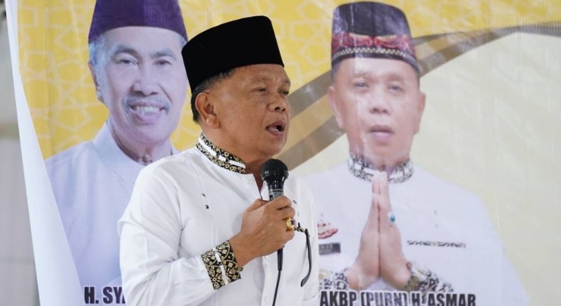 Di Depan Gubernur Syamsuar, Plt Bupati Meranti Minta Masyarakat Kompak