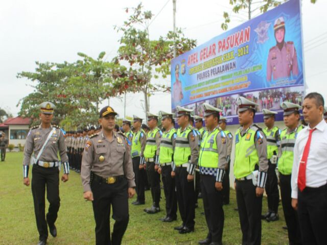 Hari Kedelapan Operasi Simpatik Siak 2017 Polres Pelalawan, Angka Laka Naik Tinggi