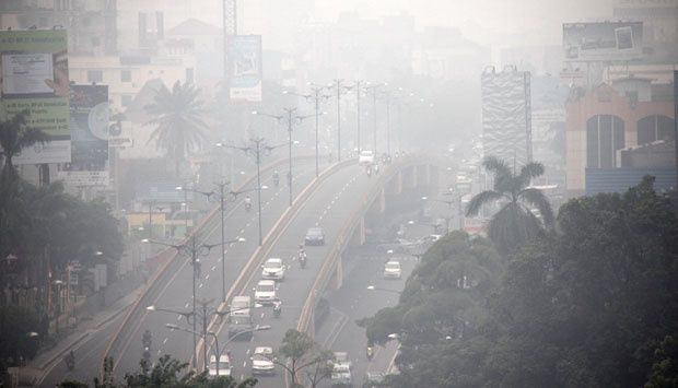Hujan Setengah Jam Usir Asap di Pekanbaru