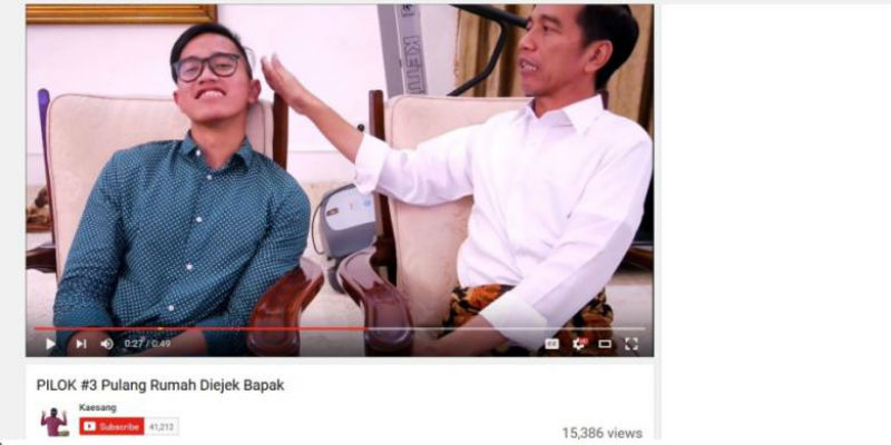Jokowi Ledek Gaya Rambut Kaesang, Cukuran Mbatok Kepala depannya Kucrit