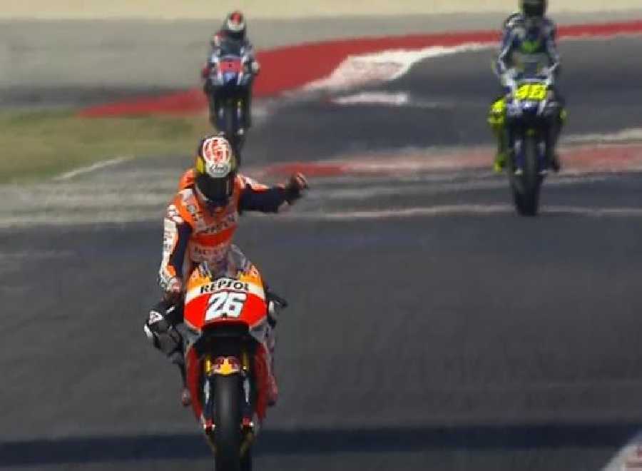 Mengejutkan, Tidak Diunggulkan Pedrosa Malah Juara Salip Rossi dan Jauh Tinggalkan Marquez