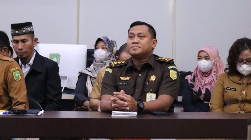 Pejabat Kejati Riau Rapat Virtual Bahas Inflasi, Dipimpin Mendagri