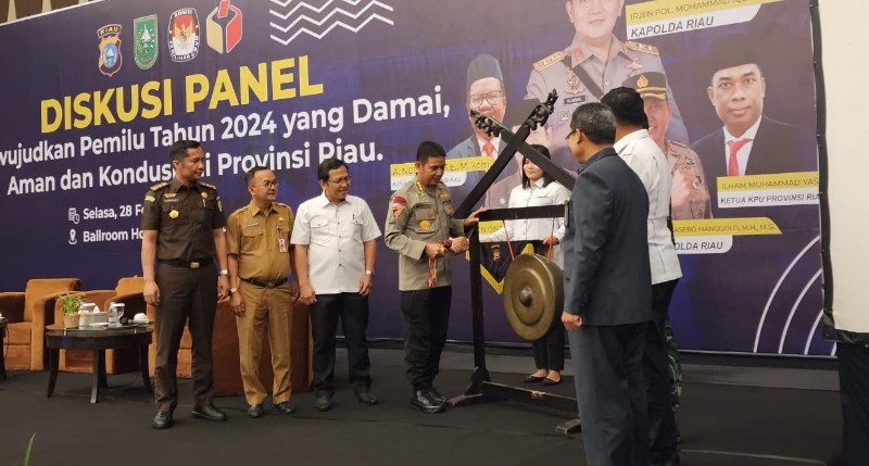 Polda Riau Gelar Diskusi Panel Pemilu Damai 2024