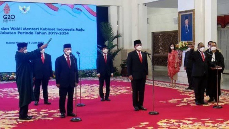 Sah, Ini Deretan Menteri & Wamen Yang Dilantik Jokowi