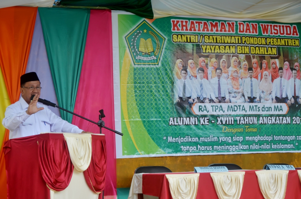 Wakil Bupati Inhil Hadiri Acara Khatam dan Wisuda Pondok Pesantren Yabid di Benteng